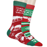 National Lampoon's Christmas Vacation Men's Griswold 2Pk Knit Crew Socks