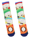 South Park Men's Kenny, Eric, Kyle, And Stan Sublimated Crew Sock