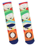 South Park Men's Kenny, Eric, Kyle, And Stan Sublimated Crew Sock