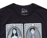 Corpse Bride Men's Emily & Victor Tarot Cards Short Sleeve T-Shirt