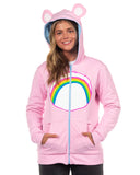 Care Bears Hoodie Grumpy and Cheer Reversible Juniors Costume Sweatshirt
