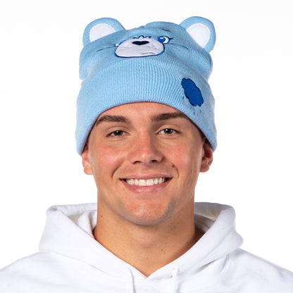 Care Bears Embroidered Face and Belly Badges Cuff Knit Beanie