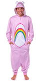 Care Bears Hooded Union Suit Men's Cheer Bear Costume Pajama (S/M)