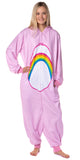 Care Bears Hooded Union Suit Men's Cheer Bear Costume Pajama (2X/3X)