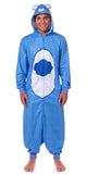 Care Bears Hooded Union Suit Men's Grumpy Bear Costume Pajama (L/XL)