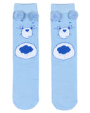 Care Bears Socks Women's Grumpy Bear Design Pom-Pom Crew Socks Size 9-11