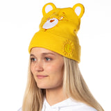 Care Bears Embroidered Face and Belly Badges Cuff Knit Beanie