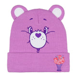 Care Bears Embroidered Face and Belly Badges Cuff Knit Beanie