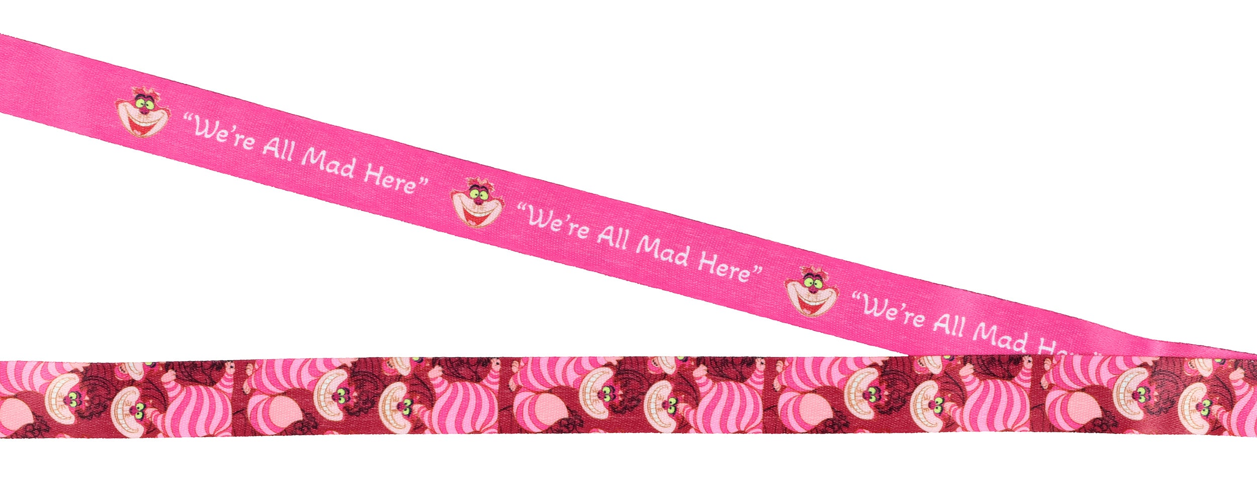 Disney Alice in Wonderland Cheshire Cat Breakaway Lanyard ID Badge Holder