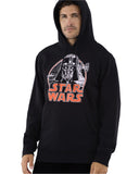 Star Wars Darth Vader Hoodie Men's Sketch Design Logo Pullover Sweatshirt