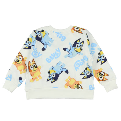 Disney Bluey Pullover Boys' Toddler Bluey and Bingo Funny AOP Graphic Top