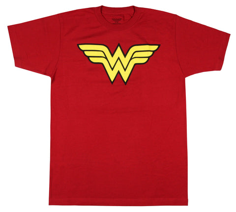 DC Comics Wonder Woman Men's Classic Superhero Logo Adult T-Shirt