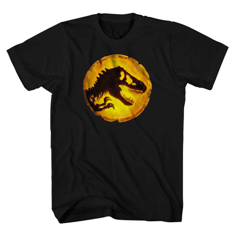 Jurassic World Men's Dominion Glowing Dinosaur Adult  Short Sleeve T-Shirt (XL)