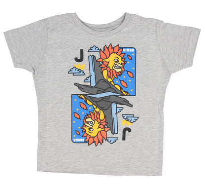 Disney Lion King Little Boys' Simba Jack Playing Card Toddler T-Shirt