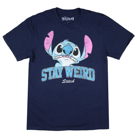 Disney Lilo & Stitch Women's Stitch Stay Weird Boyfriend Fit T-Shirt