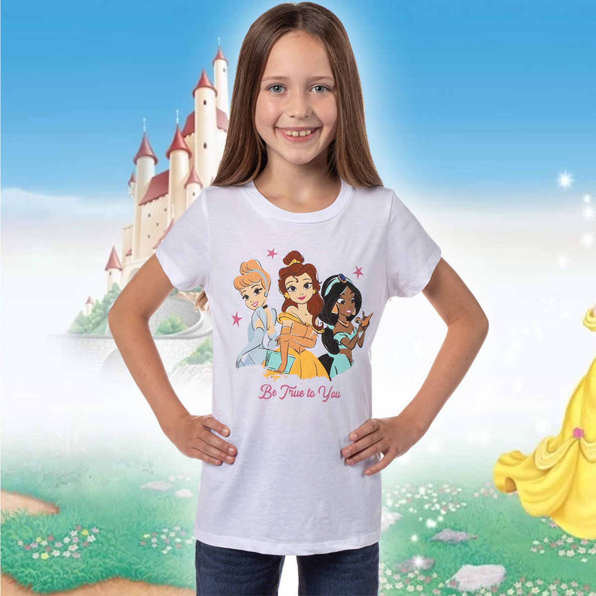 Disney Princess Cinderella Belle Jasmine Be True To You T-Shirt