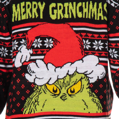 Dr. Seuss The Grinch Ugly Sweater Christmas Kid's Merry Grinchmas Pullover