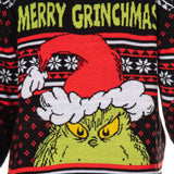 The Grinch Ugly Sweater for Christmas Kid's Merry Grinchmas Knit Pullover