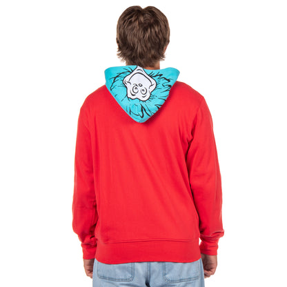 Dr. Seuss Hoodie Adult Thing 1 Thing 2 Reversible Zip Up Costume Sweatshirt