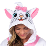 Disney Aristocats Marie Union Suit Adult Kigurumi Hooded One-Piece Pajama