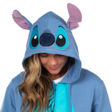 Disney Women's Lilo & Stitch I Am Stitch Costume Sweatshirt Zip Hoodie