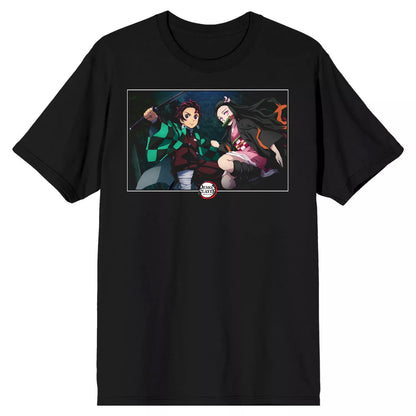 Demon Slayer T-Shirt Men's Tanjiro Nezuko Kamado Short Sleeve Graphic Tee