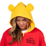 Disney Winnie the Pooh Hoodie Juniors Character Hooded Zip Up Sweater