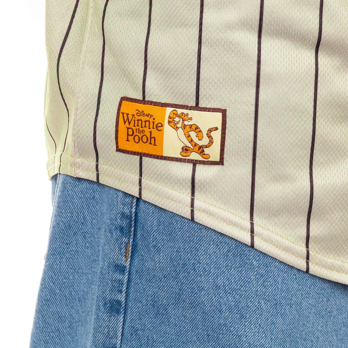 Disney Winnie The Pooh Baseball Jersey Men's Tigger Button Up Shirt