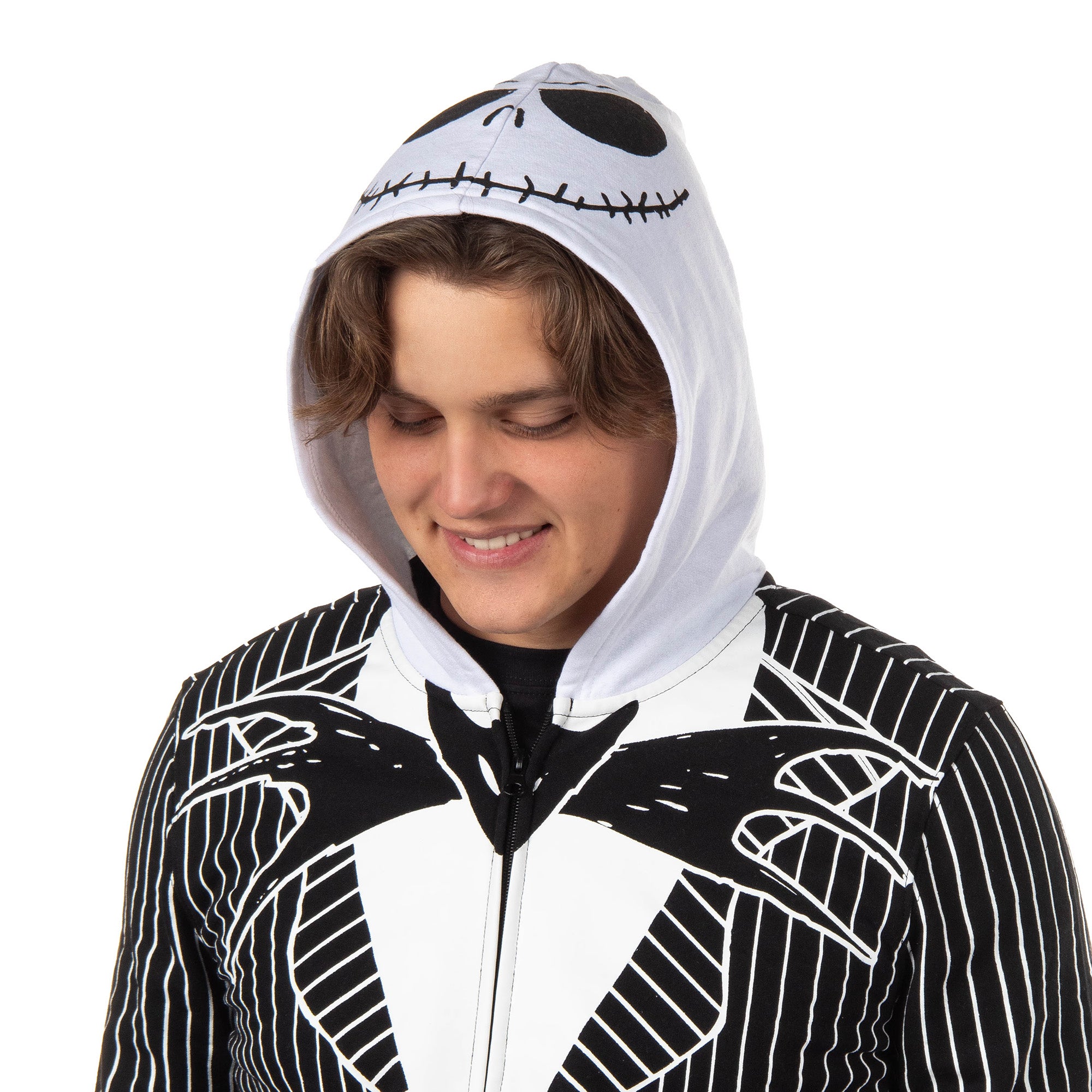 The Nightmare Before Christmas Men's Jack Skellington Full-Zip Costume Hoodie