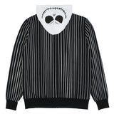 Nightmare Before Christmas Men's Jack Skellington Full-Zip Costume Hoodie (XL)