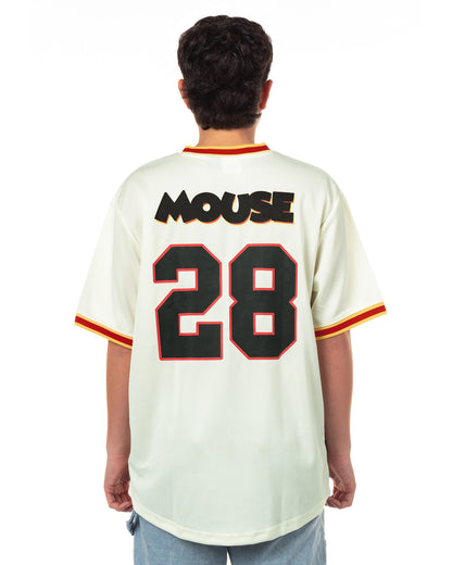 Disney Mickey Mouse Shirt Men's Short Sleeve Baseball Jersey #28