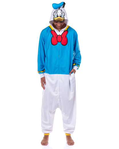 Disney Donald Duck Union Suit Adult Kigurumi Hooded One Piece Pajama