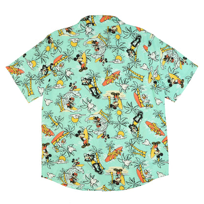 Disney Mickey and Friends Hawaiian Shirt Boys' Woven Button-Up Top
