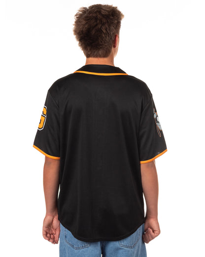 Disney Mickey Mouse Baseball Jersey Men's Goofy Button Up Shirt