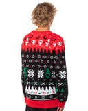 The Nightmare Before Christmas Men's Santa Jack Ugly Sweater Knit Pullover