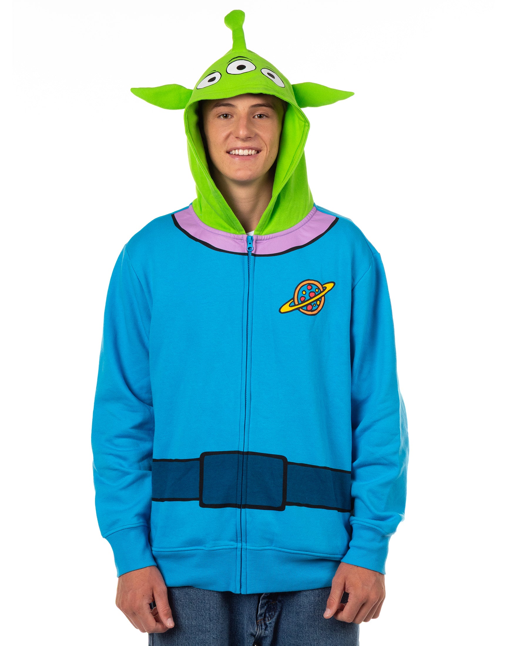 Disney Toy Story Hoodie Men's Pizza Planet Alien Hooded Costume Sweatshirt