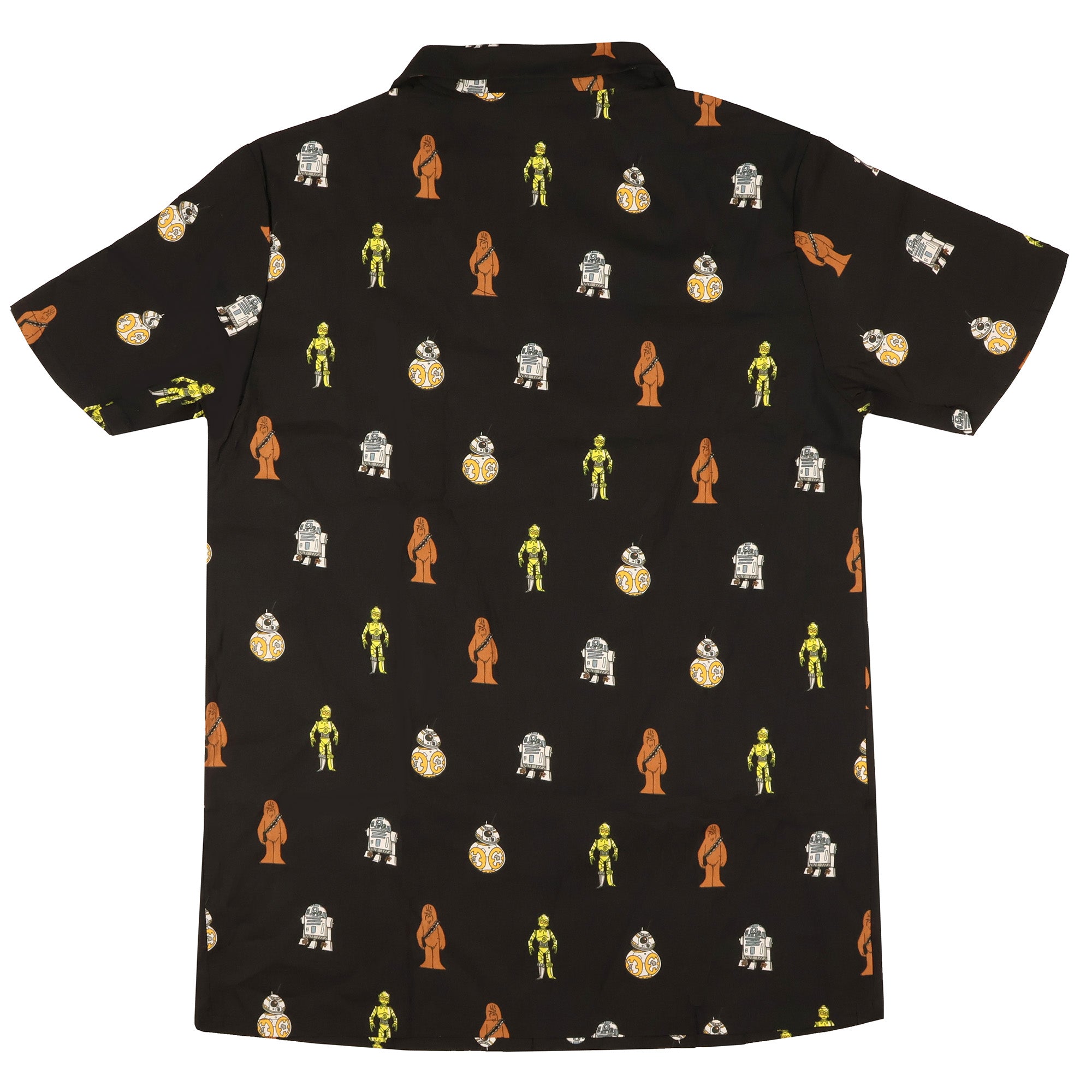 Disney Star Wars Men's Greatest in the Galaxy Adult Button Up Camp Shirt