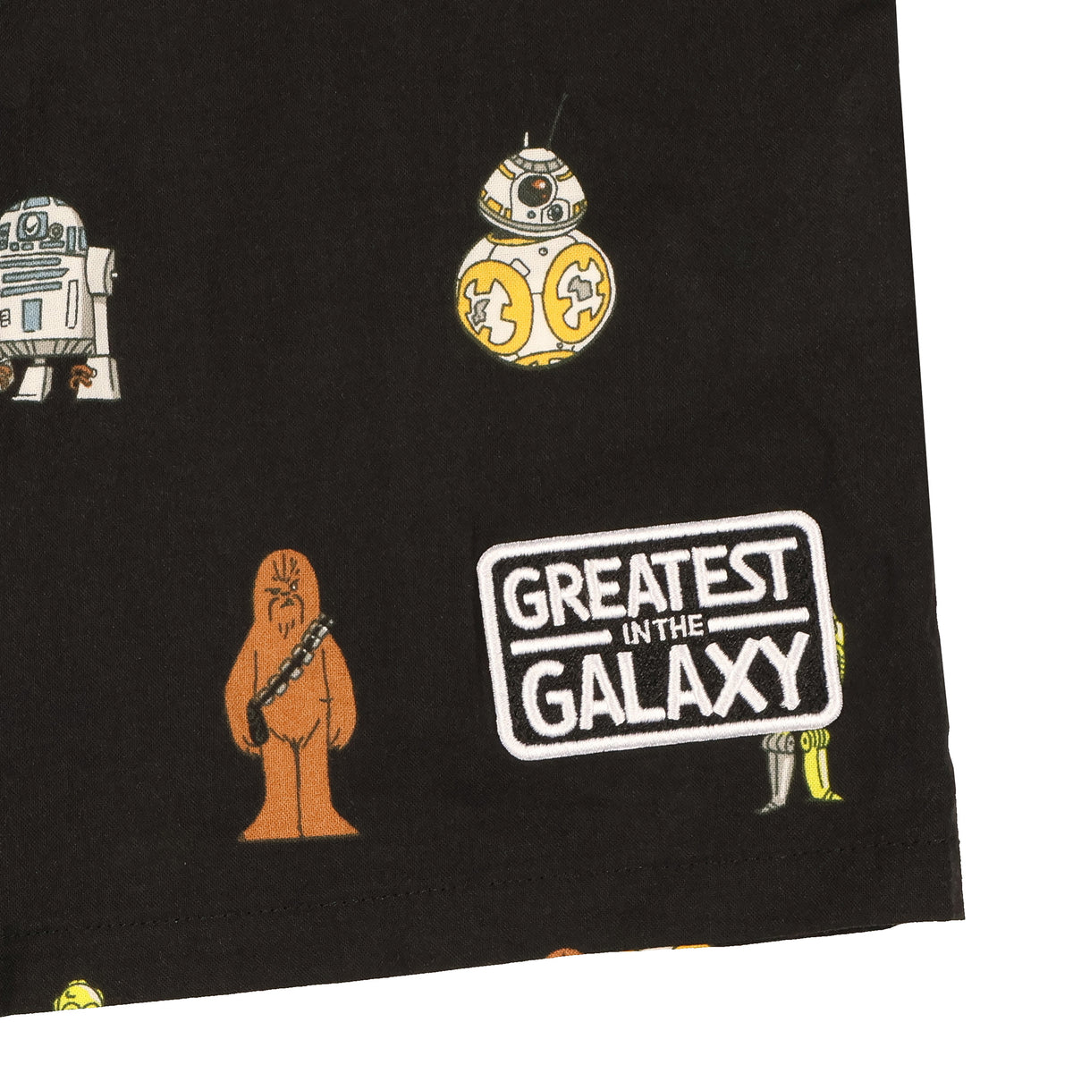 Disney Star Wars Men's Greatest in the Galaxy Adult Button Up Camp Shirt