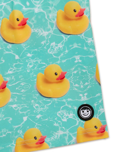 NEFF Swimsuit Men's Rubber Ducky Water Ripple 19" Hot Tub Board Shorts