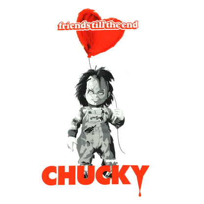 Child's Play Chucky T-Shirt Men's Friends Till The End Short Sleeve Tee