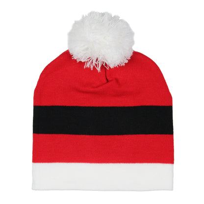 Festive Holiday Novelty Adult Light Up Knit Beanie Pom Pom Hat Cap OSFM