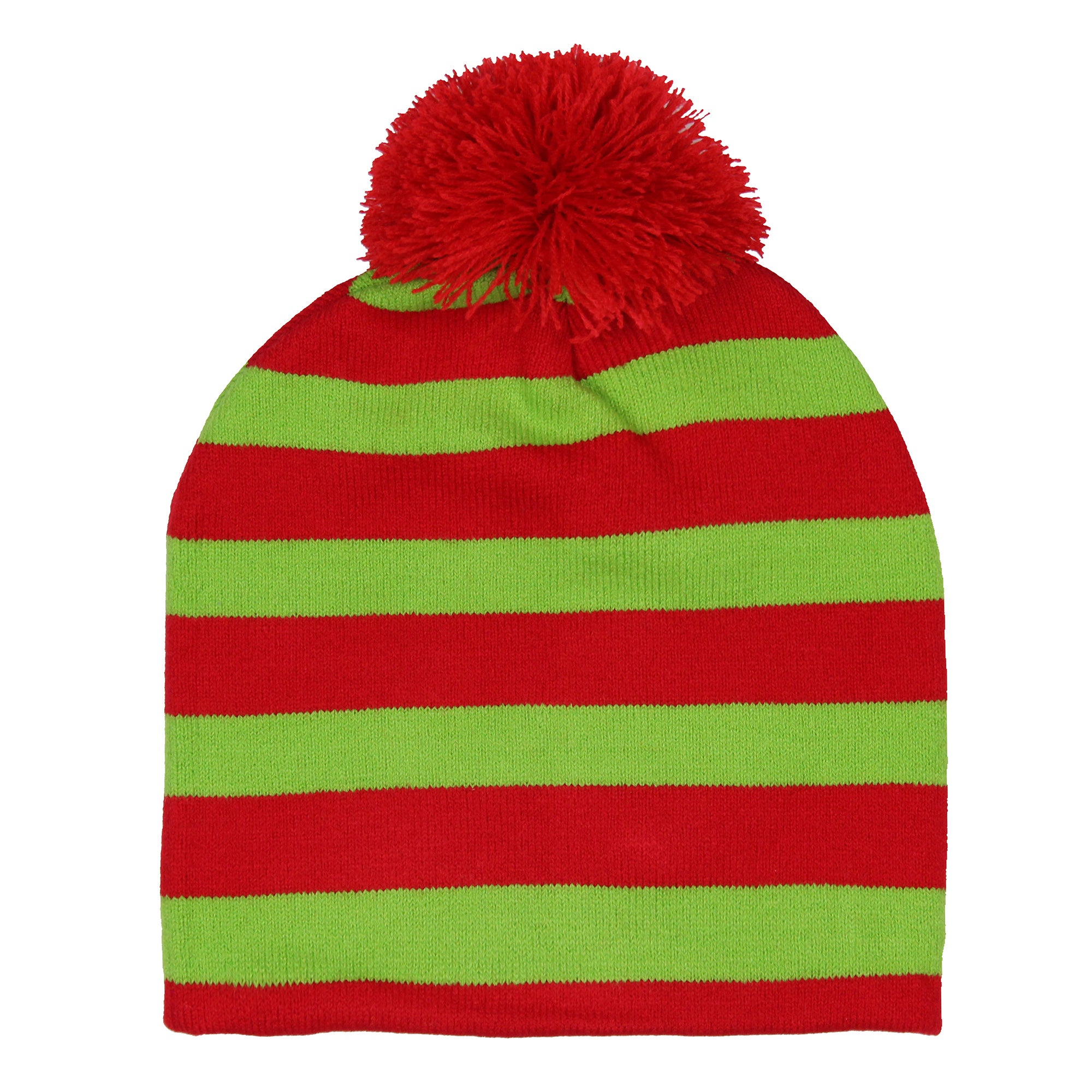 Festive Holiday Novelty Adult Light Up Knit Beanie Pom Pom Hat Cap OSFM
