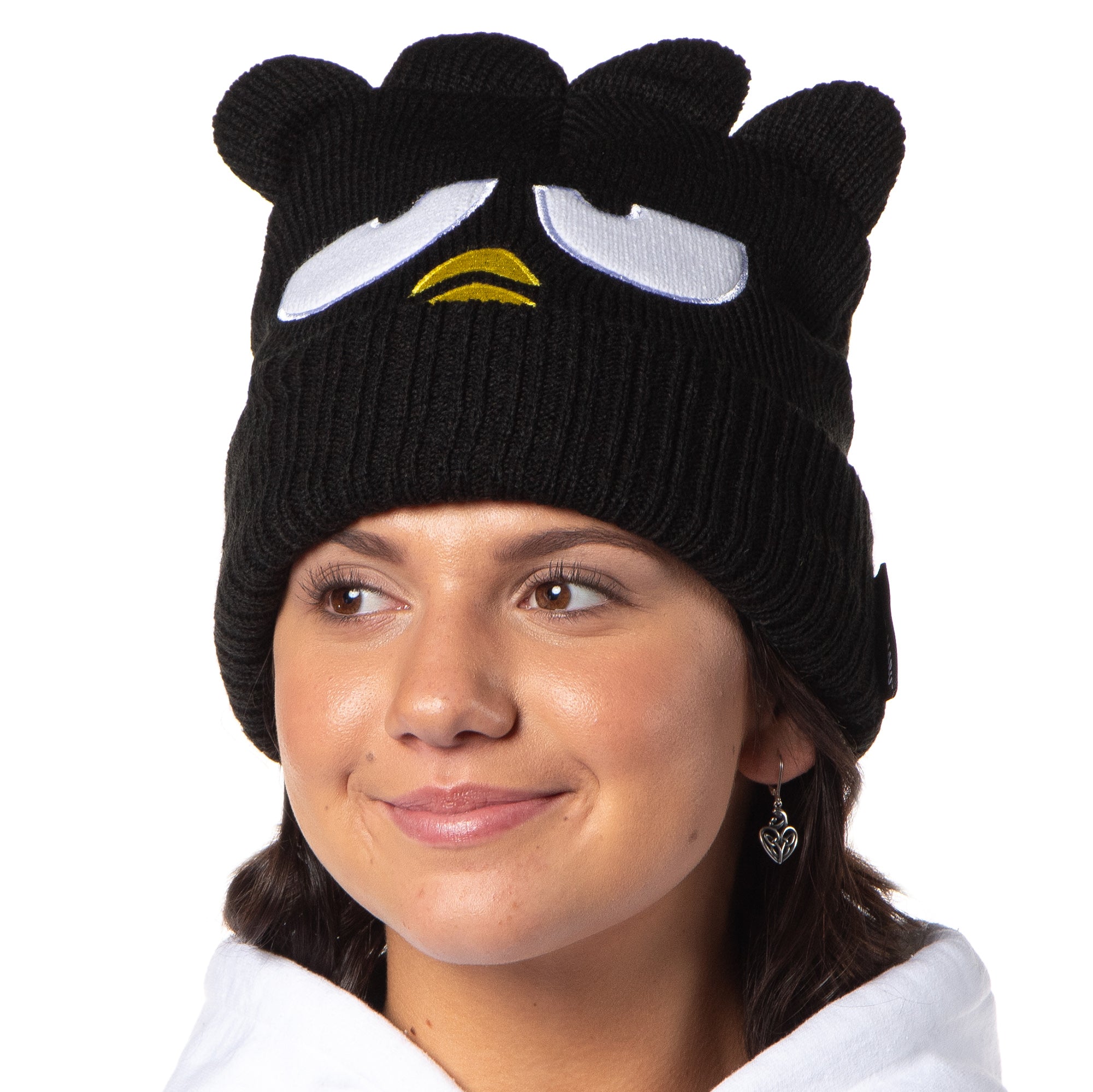 Sanrio Hello Kitty Adult Badtz-Maru Embroidered Character Cuffed Beanie Cap Hat OSFM