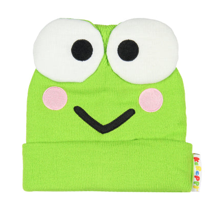 Sanrio Hello Kitty Adult Keroppi Embroidered Character Cuffed Beanie Cap Hat OSFM