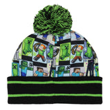 Minecraft Sublimated Kid's Knit Cuff Pom Pom Beanie Cap Winter Hat OSFM