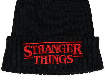 Stranger Things Embroidered 3D Logo Adult Knit Cuff Beanie Cap Winter Hat OSFM