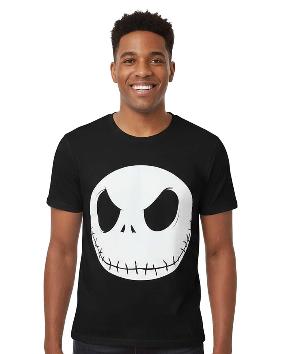 Disney Men's Nightmare Before Christmas Jack Skellington Fat Head T-Shirt