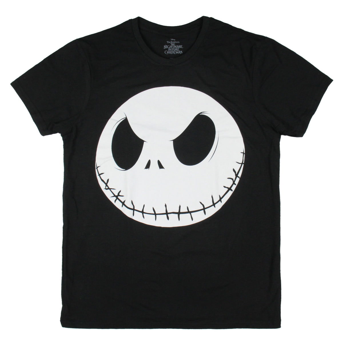Disney Men's Nightmare Before Christmas Jack Skellington Fat Head T-Shirt, L