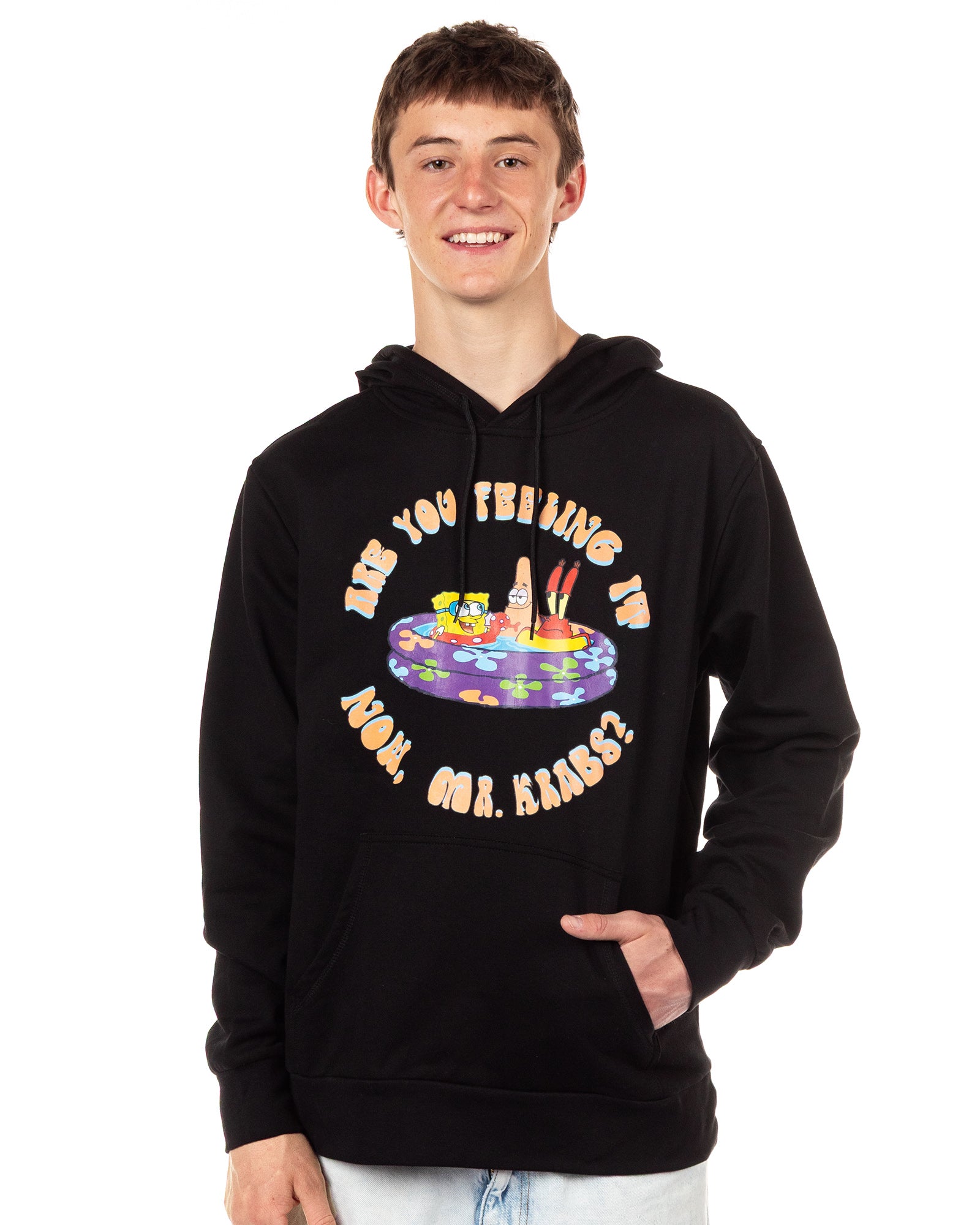 SpongeBob SquarePants Men's Are You Feeling It Now Pullover Hoodie
