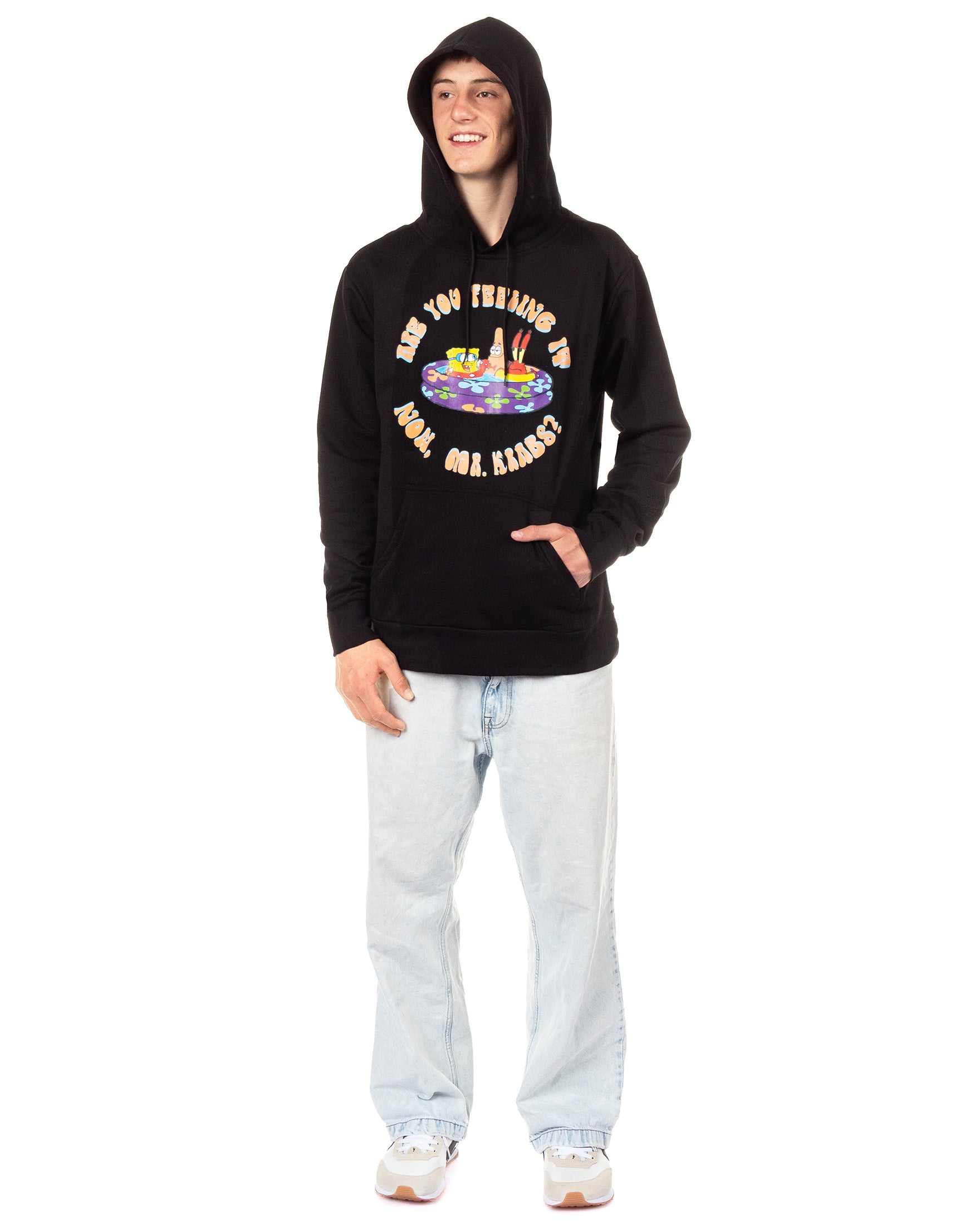 SpongeBob SquarePants Men's Are You Feeling It Now Pullover Hoodie
